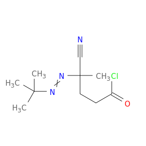 Pentanoyl chloride, 4-cyano-4-[(1,1-dimethylethyl)azo]-