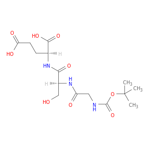 L-谷氨酸,N-[N-[N-[(1,1-二甲基氧基)羰基]甘氨酸]-1-甲基]-