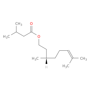 丁酸,3-甲基-,3,7-二甲基-6-辛烯基酯,(S)-