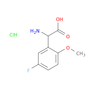 2-Amino-2-(5-fluoro-2-methoxyphenyl)acetic acid hydrochloride