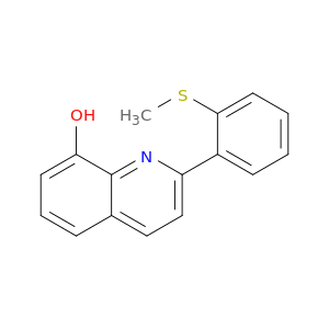8-Quinolinol, 2-[2-(methylthio)phenyl]-