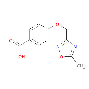 4-[(5-Methyl-1,2,4-oxadiazol-3-yl)methoxy]benzoic Acid