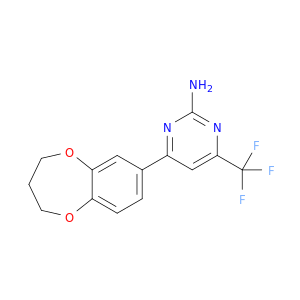4-(3,4-二氢-2H-1,5-苯并二氧Xepin-7-Y1)-6-(三氟甲基)-2-嘧蛋白胺