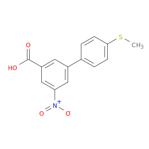 4'-(Methylthio)-5-nitro-[1,1'-biphenyl]-3-carboxylic acid