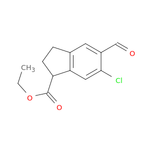 1H-Indene-1-carboxylic acid, 6-chloro-5-formyl-2,3-dihydro-, ethyl ester