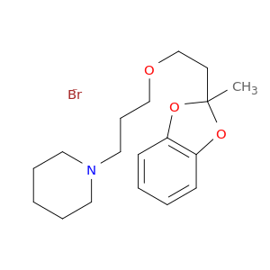 Piperidine,1-[3-[2-(2-methyl-1,3-benzodioxol-2-yl)ethoxy]propyl]-, hydrobromide (1:1)