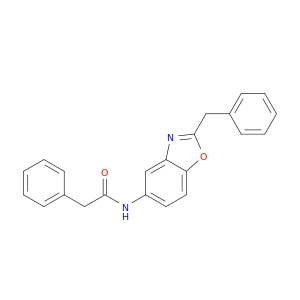 Benzeneacetamide, N-[2-(phenylmethyl)-5-benzoxazolyl]-