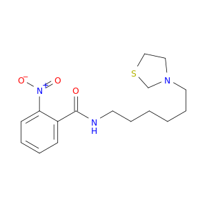 Benzamide, 2-nitro-N-[6-(3-thiazolidinyl)hexyl]-