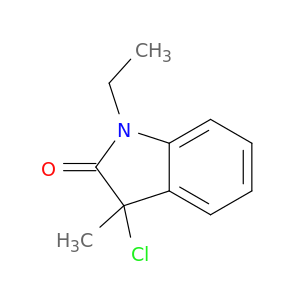 2H-Indol-2-one, 3-chloro-1-ethyl-1,3-dihydro-3-methyl-