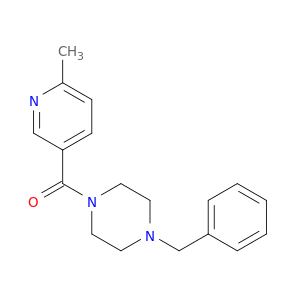 Piperazine, 1-[(6-methyl-3-pyridinyl)carbonyl]-4-(phenylmethyl)-