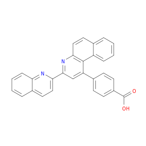 Benzoic acid, 4-[3-(2-quinolinyl)benzo[f]quinolin-1-yl]-