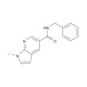1H-Pyrrolo[2,3-b]pyridine-5-carboxamide, N-(phenylmethyl)-