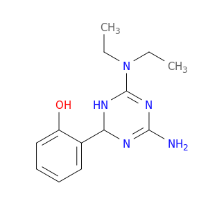 Phenol, 2-[4-amino-6-(diethylamino)-1,2-dihydro-1,3,5-triazin-2-yl]-