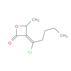 2-Oxetanone, 3-(1-chloropentylidene)-4-methyl-, (3Z)-