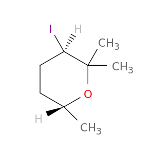 2H-Pyran, tetrahydro-3-iodo-2,2,6-trimethyl-, trans-