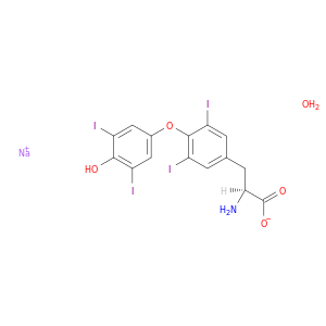 (S)-2-氨基-3-(4-(4-羟基-3,5-二碘苯氧基)-3,5-二碘苯基)丙酸钠水合物