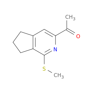 Ethanone, 1-[6,7-dihydro-1-(methylthio)-5H-cyclopenta[c]pyridin-3-yl]-