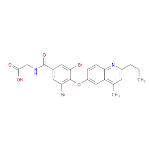 Glycine, N-[3,5-dibromo-4-[(4-methyl-2-propyl-6-quinolinyl)oxy]benzoyl]-
