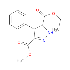 1H-Pyrazole-3,5-dicarboxylicacid, 4,5-dihydro-4-phenyl-, 5-ethyl 3-methyl ester