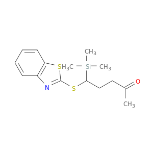 2-Pentanone, 5-(2-benzothiazolylthio)-5-(trimethylsilyl)-