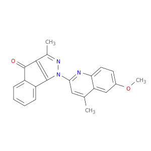 Indeno[1,2-c]pyrazol-4(1H)-one,1-(6-methoxy-4-methyl-2-quinolinyl)-3-methyl-