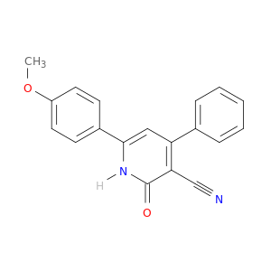 3-Pyridinecarbonitrile, 1,2-dihydro-6-(4-methoxyphenyl)-2-oxo-4-phenyl-