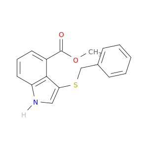 1H-Indole-4-carboxylic acid, 3-[(phenylmethyl)thio]-, methyl ester