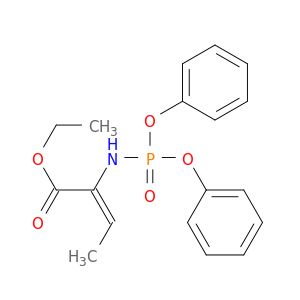 2-Butenoic acid, 2-[(diphenoxyphosphinyl)amino]-, ethyl ester, (E)-