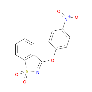 1,2-Benzisothiazole, 3-(4-nitrophenoxy)-, 1,1-dioxide