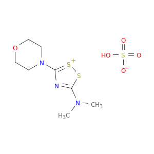 1,2,4-Dithiazol-1-ium, 3-(dimethylamino)-5-(4-morpholinyl)-, sulfate(1:1)