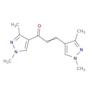 2-Propen-1-one, 1,3-bis(1,3-dimethyl-1H-pyrazol-4-yl)-