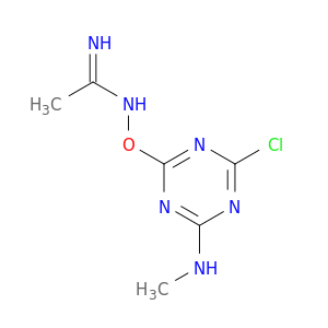 Ethanimidamide, N-[[4-chloro-6-(methylamino)-1,3,5-triazin-2-yl]oxy]-