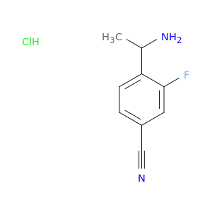 4-(1-aminoethyl)-3-fluorobenzonitrile hydrochloride