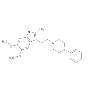 1H-Indole,5,6-dimethoxy-2-methyl-3-[2-(4-phenyl-1-piperazinyl)ethyl]-, hydrochloride(1:1)
