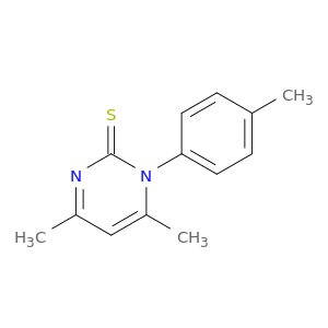 2(1H)-Pyrimidinethione, 4,6-dimethyl-1-(4-methylphenyl)-