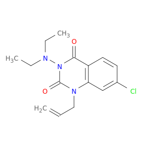 2,4(1H,3H)-Quinazolinedione,7-chloro-3-(diethylamino)-1-(2-propen-1-yl)-