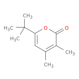 2H-Pyran-2-one, 6-(1,1-dimethylethyl)-3,4-dimethyl-
