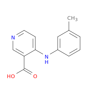 3-Pyridinecarboxylic acid, 4-[(3-methylphenyl)amino]-