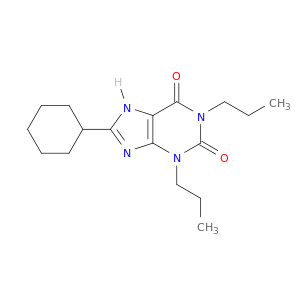 1H-Purine-2,6-dione,8-cyclohexyl-3,9-dihydro-1,3-dipropyl-