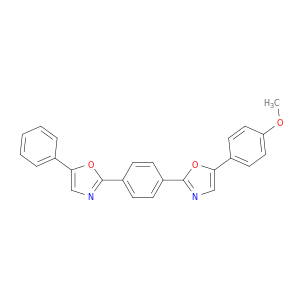 Oxazole, 5-(4-methoxyphenyl)-2-[4-(5-phenyl-2-oxazolyl)phenyl]-
