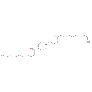 Decanoic acid, 2-[4-(1-oxodecyl)-1-piperazinyl]ethyl ester