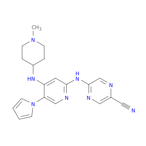 5-((4-((1-Methylpiperidin-4-yl)amino)-5-(1H-pyrrol-1-yl)pyridin-2-yl)amino)pyrazine-2-carbonitrile