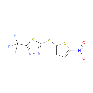 1,3,4-Thiadiazole, 2-[(5-nitro-2-thienyl)thio]-5-(trifluoromethyl)-