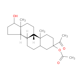 Ketone, 3,17b-dihydroxy-5a-androstan-3a-yl methyl, 3-acetate (8CI)