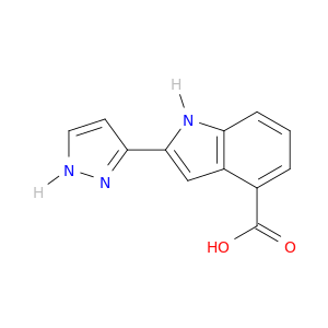 1H-Indole-4-carboxylic acid, 2-(1H-pyrazol-3-yl)-