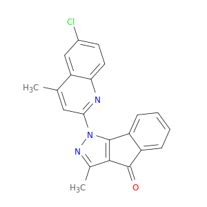 1-(6-chloro-4-methylquinolin-2-yl)-3-methylindeno[1,2-c]pyrazol-4(1h)-one