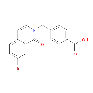 Benzoic acid, 4-[(7-bromo-1-oxo-2(1H)-isoquinolinyl)methyl]-