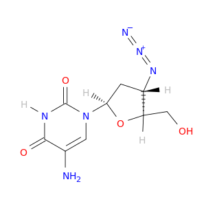 Uridine, 5-amino-3'-azido-2',3'-dideoxy-