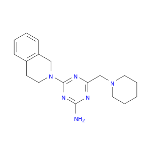 1,3,5-Triazin-2-amine,4-(3,4-dihydro-2(1H)-isoquinolinyl)-6-(1-piperidinylmethyl)-