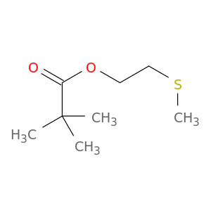 Propanoic acid, 2,2-dimethyl-, 2-(methylthio)ethyl ester